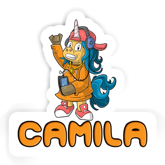 Camila Sticker Hip-Hop Einhorn Laptop Image