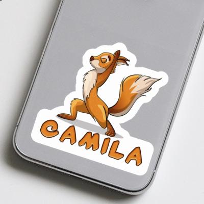 Sticker Camila Yoga-Eichhörnchen Gift package Image