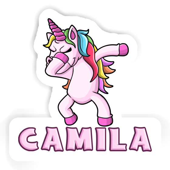 Dabbing Unicorn Sticker Camila Notebook Image