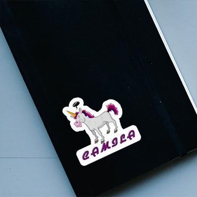 Angry Unicorn Sticker Camila Notebook Image