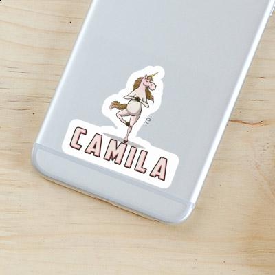 Sticker Camila Yoga Unicorn Image