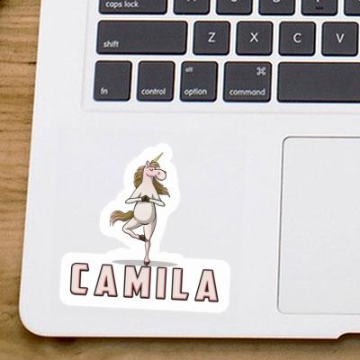 Sticker Camila Yoga Unicorn Image