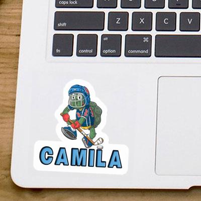 Camila Sticker Eishockeyspieler Notebook Image