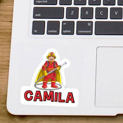 Camila Sticker Firefighter Laptop Image