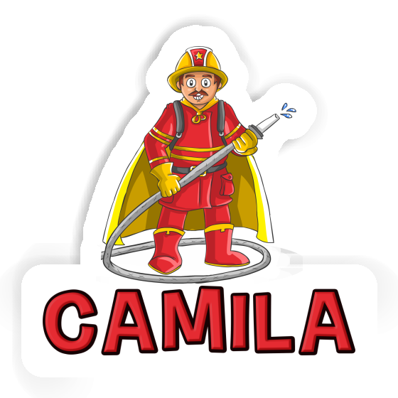 Camila Sticker Firefighter Notebook Image