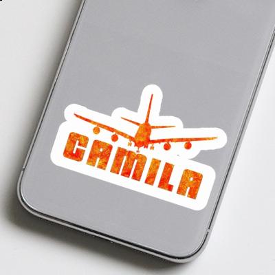 Sticker Airplane Camila Notebook Image