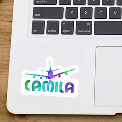 Airplane Sticker Camila Notebook Image