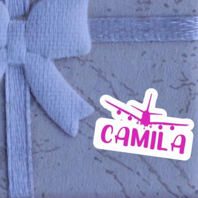 Camila Sticker Airplane Notebook Image