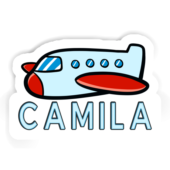 Camila Sticker Airplane Notebook Image