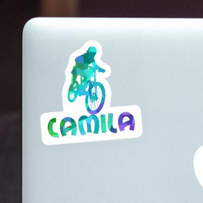 Freeride Biker Sticker Camila Laptop Image