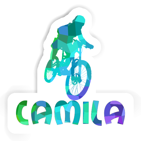 Freeride Biker Sticker Camila Notebook Image