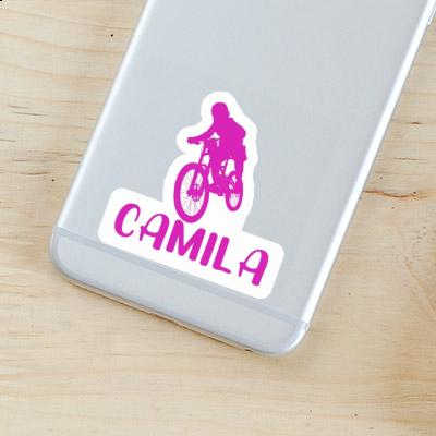 Freeride Biker Sticker Camila Laptop Image