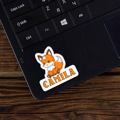 Sticker Sitting Fox Camila Notebook Image