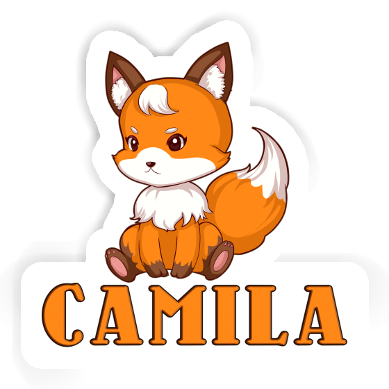 Sticker Sitting Fox Camila Image