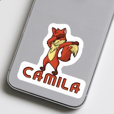 Camila Sticker Dabbing Fox Laptop Image