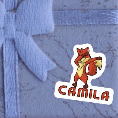 Camila Sticker Dabbing Fox Laptop Image