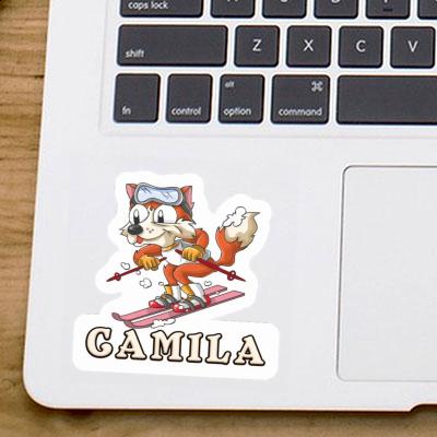 Skier Sticker Camila Notebook Image