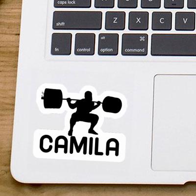 Sticker Weightlifter Camila Notebook Image