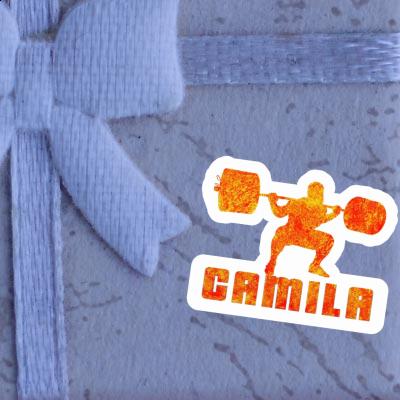 Weightlifter Sticker Camila Laptop Image