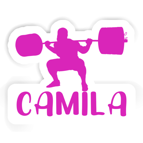 Weightlifter Sticker Camila Notebook Image