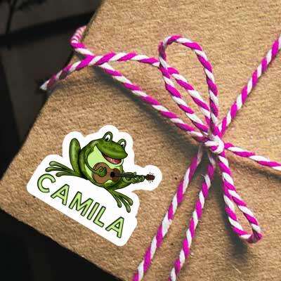 Grenouille à guitare Autocollant Camila Gift package Image