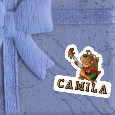 Guitar Dog Sticker Camila Notebook Image