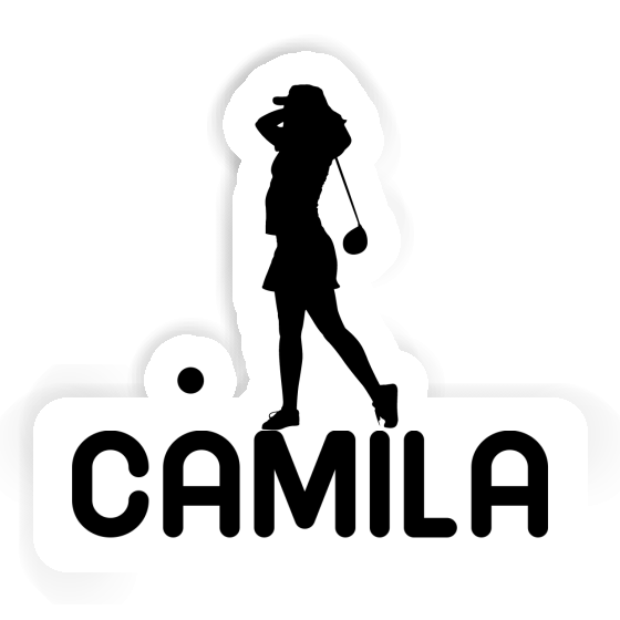 Sticker Golfer Camila Notebook Image