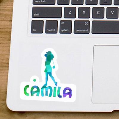 Sticker Golfer Camila Laptop Image