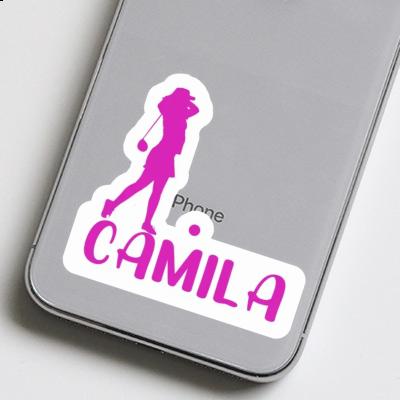 Sticker Golfer Camila Notebook Image