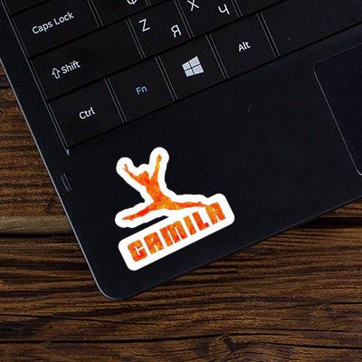 Gymnast Sticker Camila Laptop Image