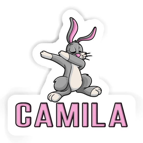 Sticker Camila Dabbing Hare Notebook Image