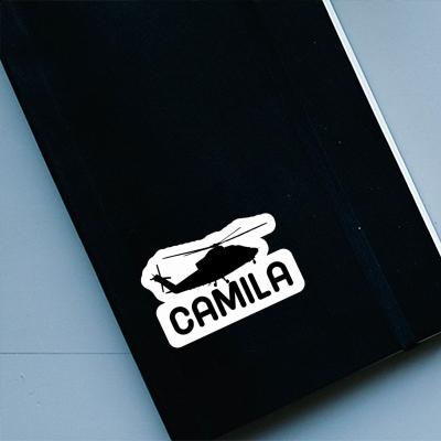 Camila Autocollant Hélicoptère Notebook Image