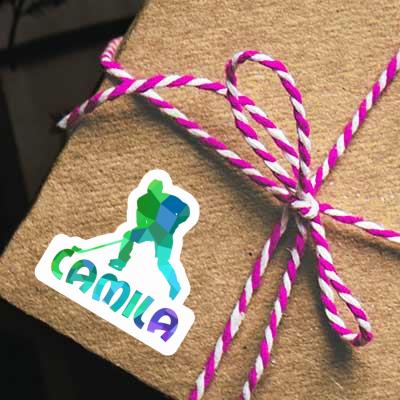 Sticker Hockey Player Camila Notebook Image