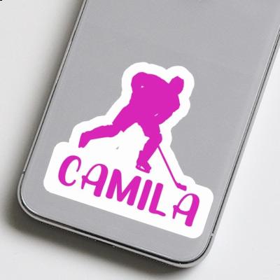 Camila Autocollant Joueuse de hockey Notebook Image