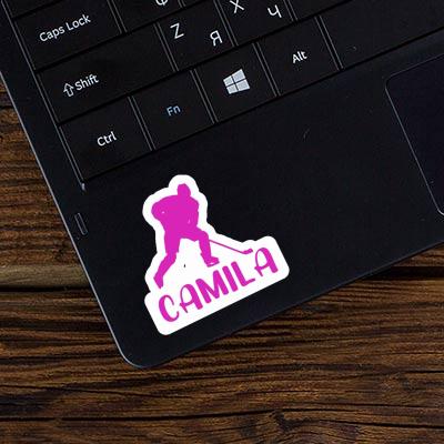 Sticker Camila Hockey Player Laptop Image