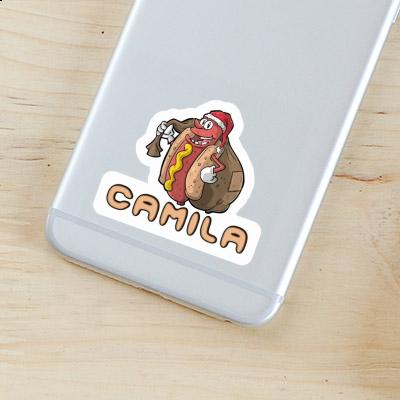 Sticker Camila Hot Dog Laptop Image