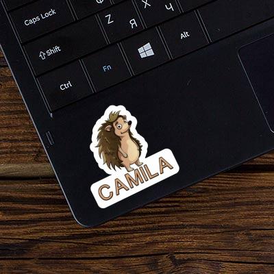 Standing Hedgehog Sticker Camila Laptop Image