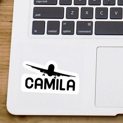 Camila Aufkleber Flugzeug Notebook Image