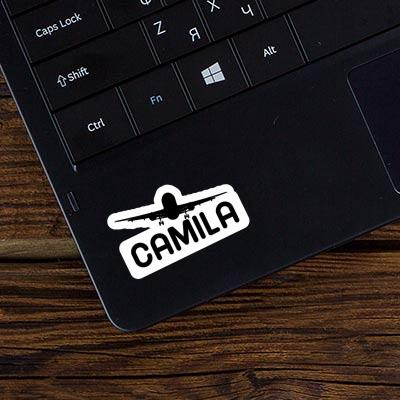 Sticker Camila Airplane Image