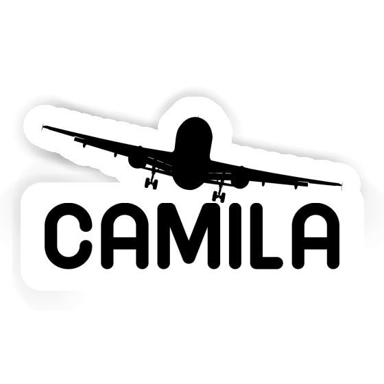 Camila Sticker Airplane Notebook Image