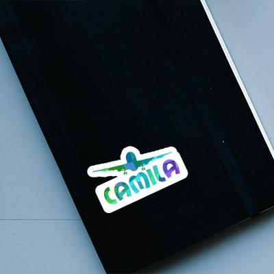 Sticker Airplane Camila Notebook Image