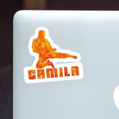 Sticker Karateka Camila Laptop Image