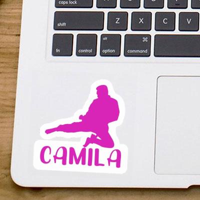 Camila Sticker Karateka Laptop Image