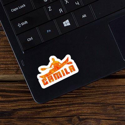 Camila Sticker Kajakfahrer Notebook Image