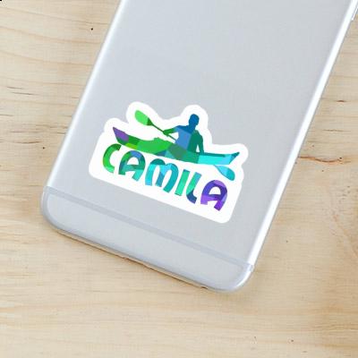 Kayaker Sticker Camila Laptop Image