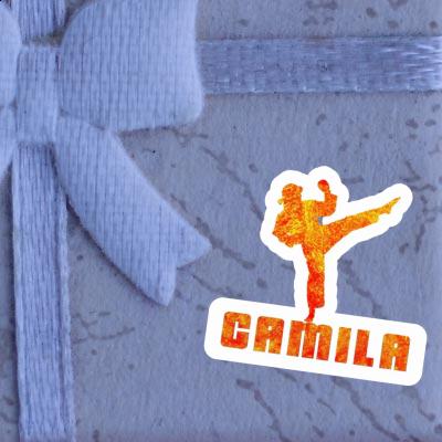 Sticker Karateka Camila Laptop Image