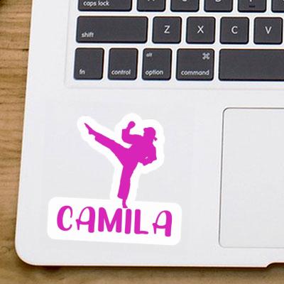 Camila Sticker Karateka Laptop Image