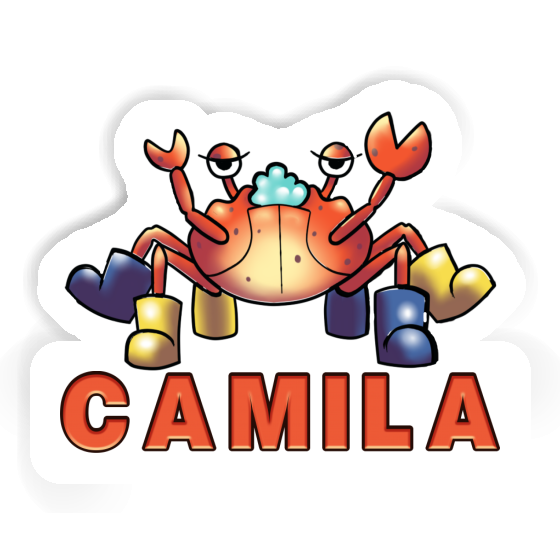 Camila Sticker Crab Notebook Image