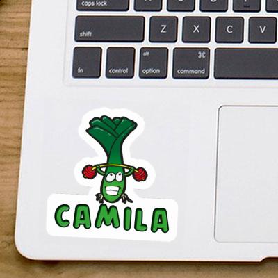 Autocollant Camila Haltérophile Laptop Image