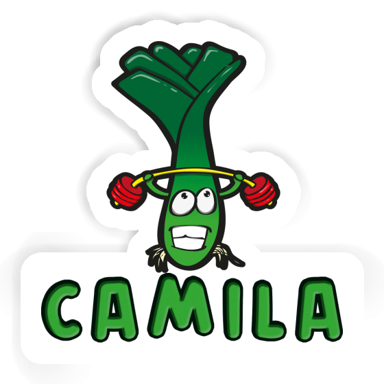 Sticker Weightlifter Camila Notebook Image